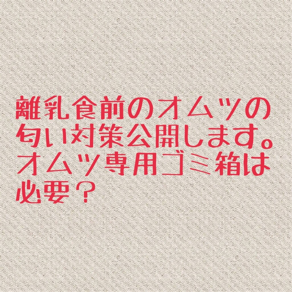 離乳食前の赤ちゃんのオムツ専用のゴミ箱事って必要 臭いや口コミ対策まとめ ズボラ妻とマメ夫の生活ブログ